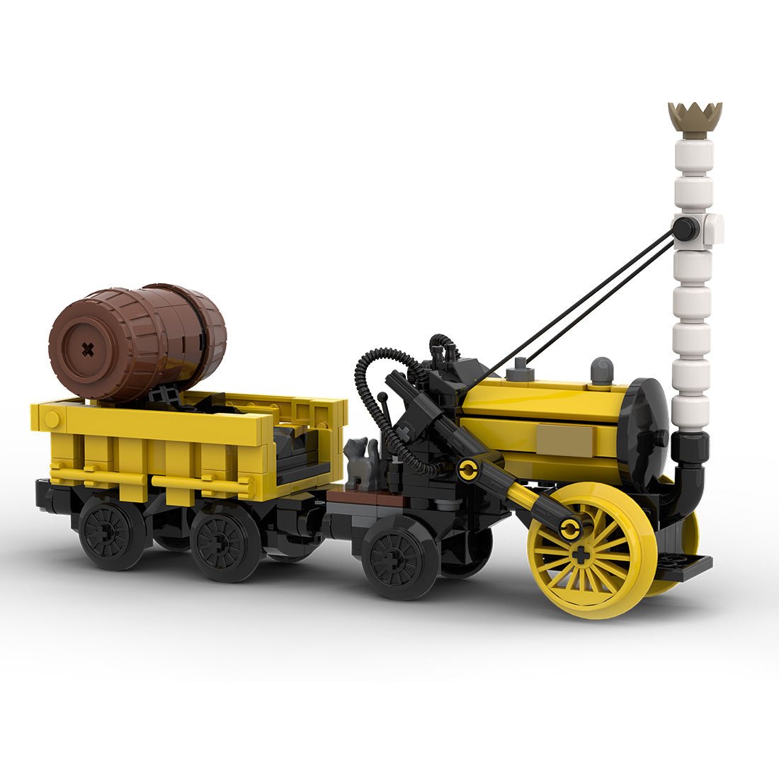 MOC - 175933 Stephenson's Rocket Klemmbausteine - LesDiyLesDiy