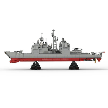 MOC - 175975 Ticonderoga Class Cruiser - 1:300 Scale Klemmbausteine - LesDiyLesDiy