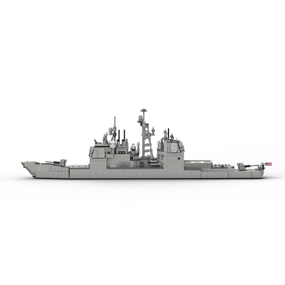 MOC - 175975 Ticonderoga Class Cruiser - 1:300 Scale Klemmbausteine - LesDiyLesDiy