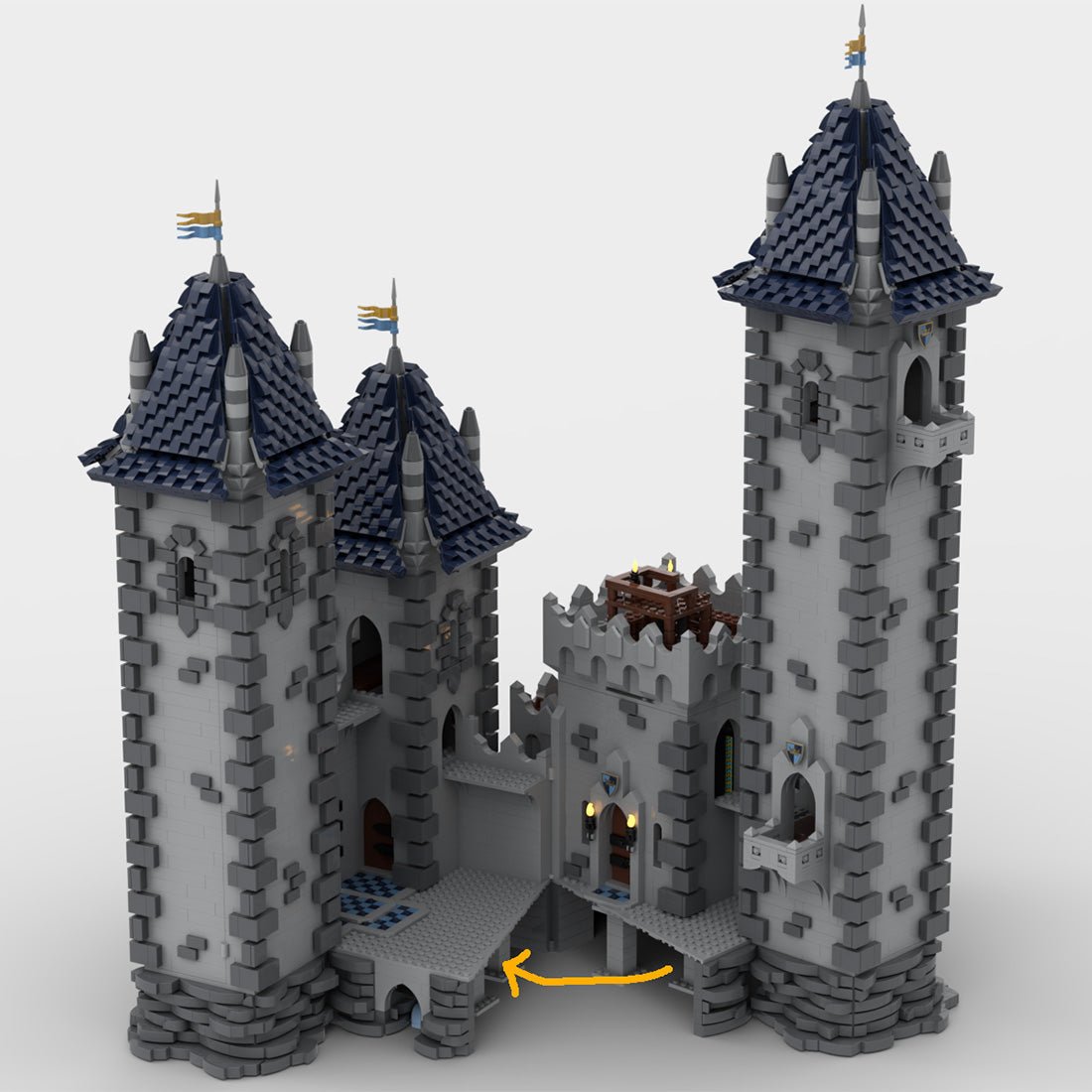 MOC - 176290 Castle de Trois Tours Klemmbausteine - LesDiyLesDiy