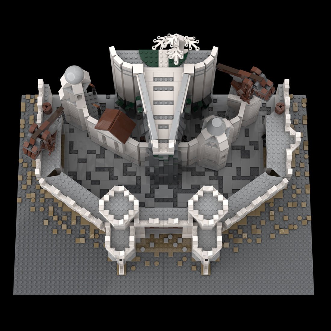 MOC - 176538 LOTR - The White City Klemmbausteine - LesDiyLesDiy