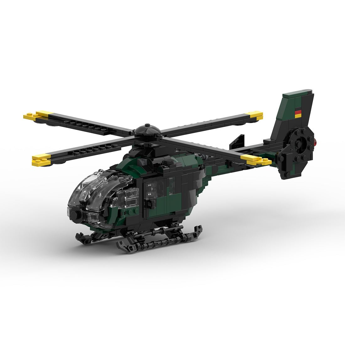 MOC - 176643 Eurocopter EC135 T1 / H135 Bundeswehr Klemmbausteine - LesDiyLesDiy