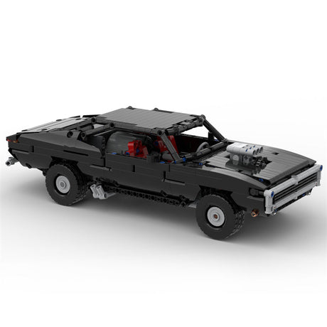 MOC - 17750 Ultimatives Muscle Auto Sportwagen Klemmbausteine - LesDiyLesDiy