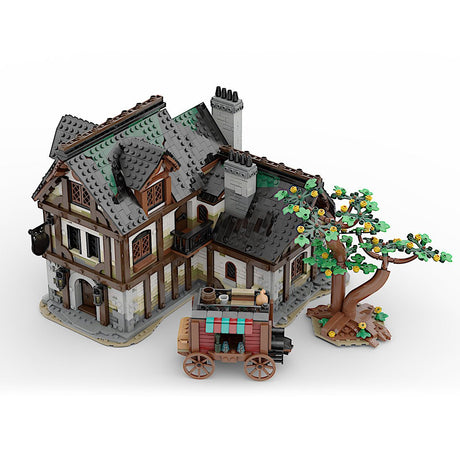 MOC - 177601 Mittelalterliche Taverne Klemmbausteine - LesDiyLesDiy