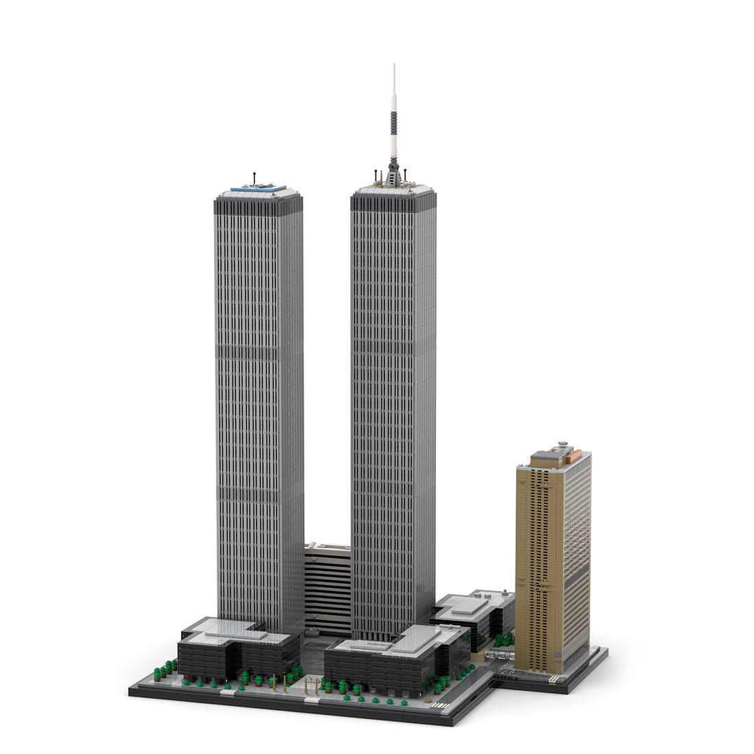 MOC - 177998 World Trade Center Complex im Maßstab 1:800 Klemmbausteine - LesDiyLesDiy