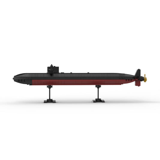 MOC - 178041 Los Angeles Class | Nuclear Submarine - 1:300 Scale Klemmbausteine - LesDiyLesDiy