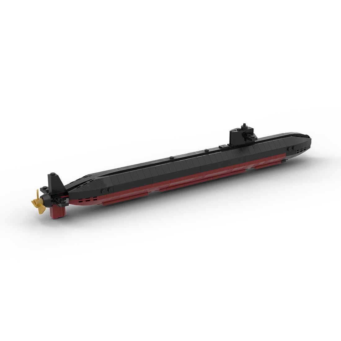 MOC - 178041 Los Angeles Class | Nuclear Submarine - 1:300 Scale Klemmbausteine - LesDiyLesDiy