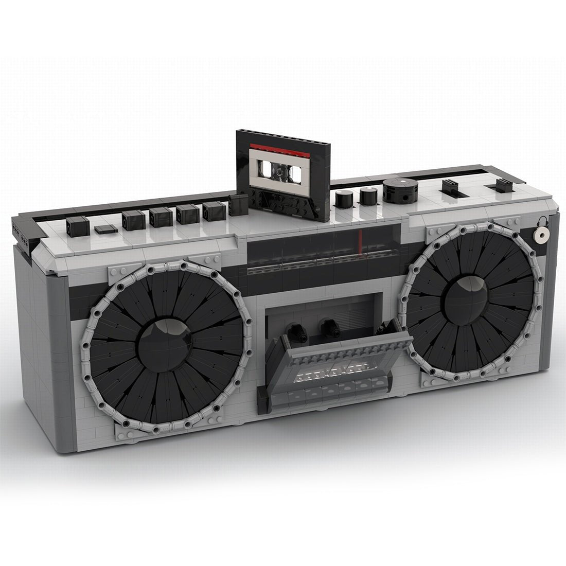 MOC - 178636 Boombox - Mechanically working Klemmbausteine - LesDiyLesDiy