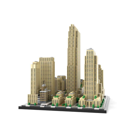 MOC - 178781 Rockefeller Center 1:800 Scale Klemmbausteine - LesDiyLesDiy