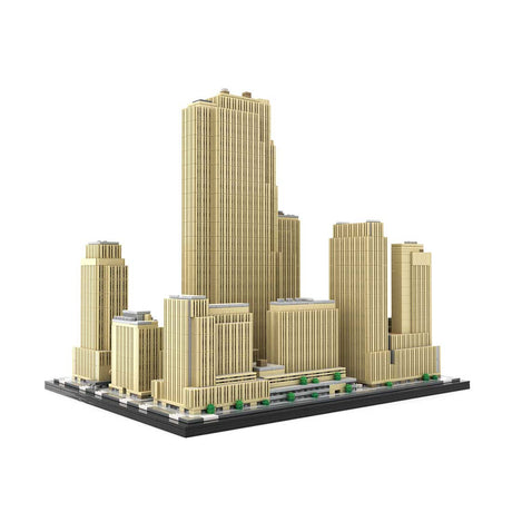 MOC - 178781 Rockefeller Center 1:800 Scale Klemmbausteine - LesDiyLesDiy