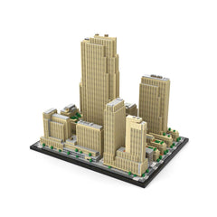 MOC - 178781 Rockefeller Center 1:800 Scale Klemmbausteine - LesDiyLesDiy