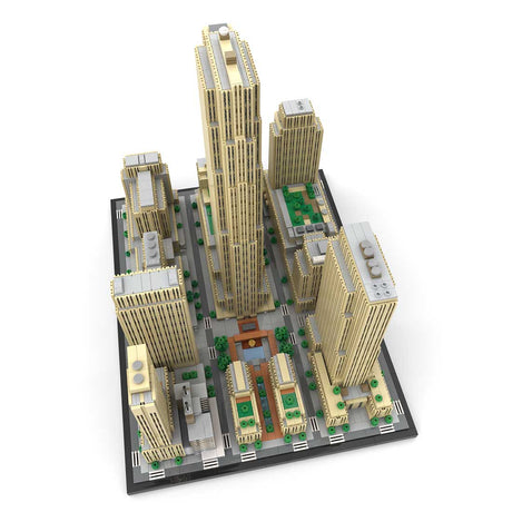 MOC - 178781 Rockefeller Center 1:800 Scale Klemmbausteine - LesDiyLesDiy