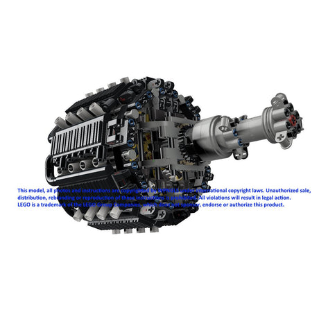 MOC - 178855+MOC - 178952 XR - 7755 - 3 36 - Cylinder Piston Aviation Engine Klemmbausteine - LesDiy - Klemmbausteine