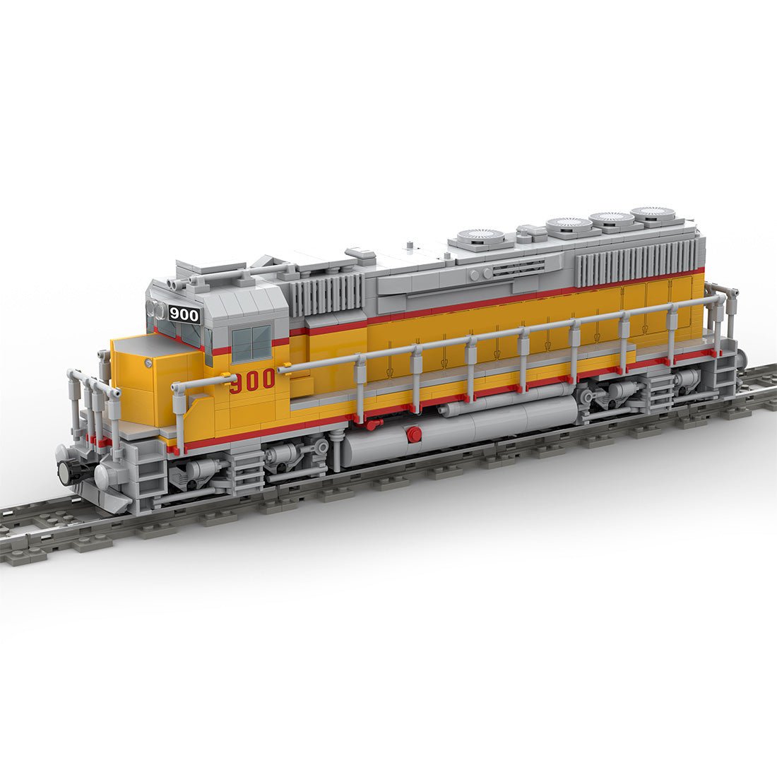 MOC - 180032  Diesel Engine EMD GP40 of Union Pacific Railroad Klemmbausteine - LesDiyLesDiy