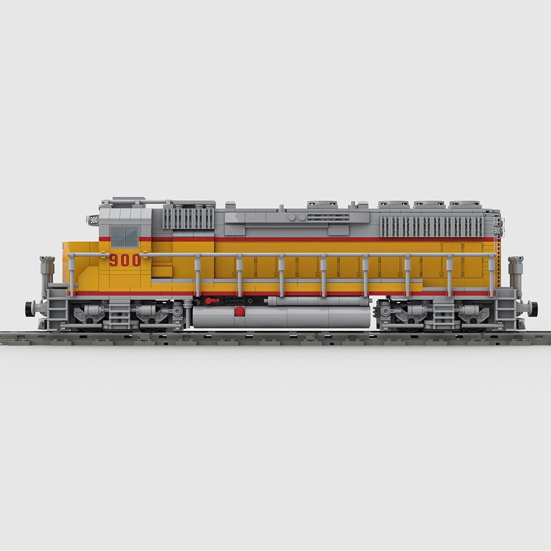 MOC - 180032  Diesel Engine EMD GP40 of Union Pacific Railroad Klemmbausteine - LesDiyLesDiy