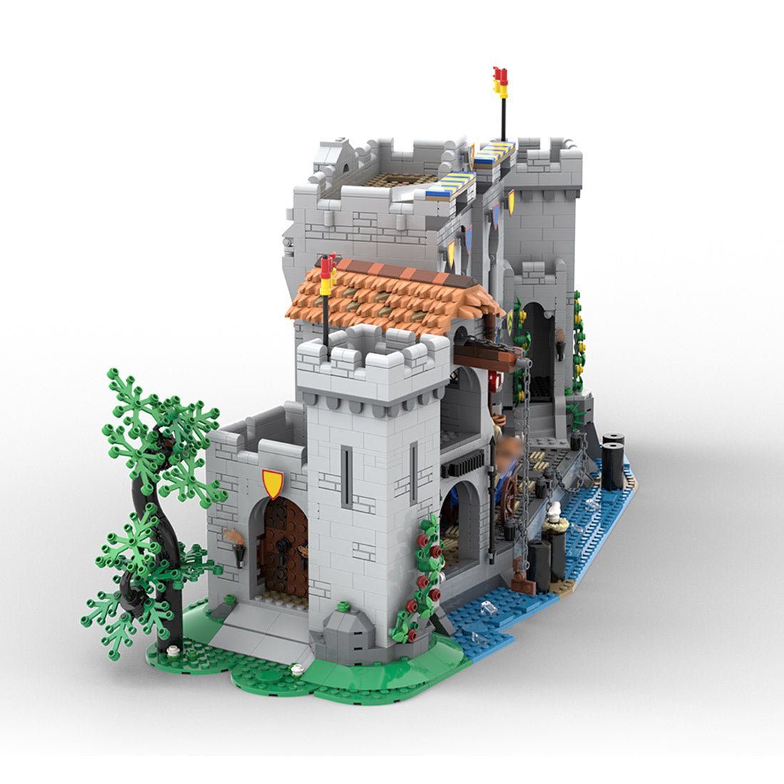 MOC - 180113 Fortified Port - 10305 Lion Knights' Castle Alternative Build Klemmbausteine - LesDiyLesDiy