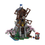 MOC - 182124 Medieval Forest Windmill Klemmbausteine - LesDiyLesDiy