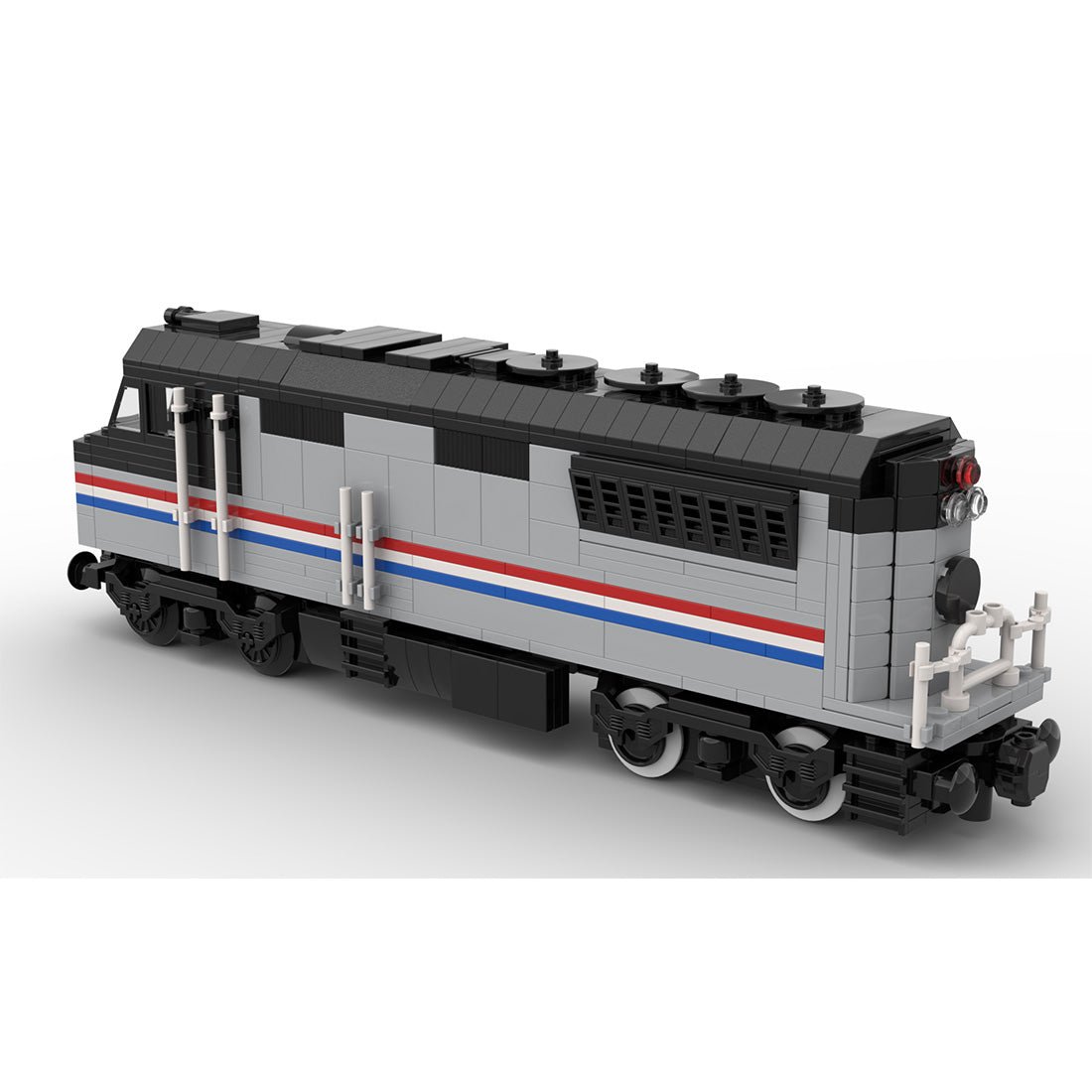 MOC - 182467 Amtrak diesel locomotive with PF control Klemmbausteine - LesDiyLesDiy