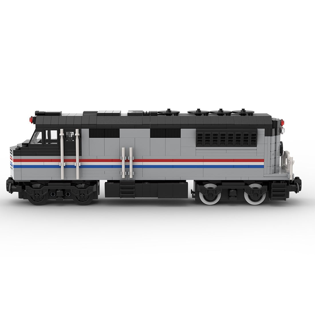 MOC - 182467 Amtrak diesel locomotive with PF control Klemmbausteine - LesDiyLesDiy