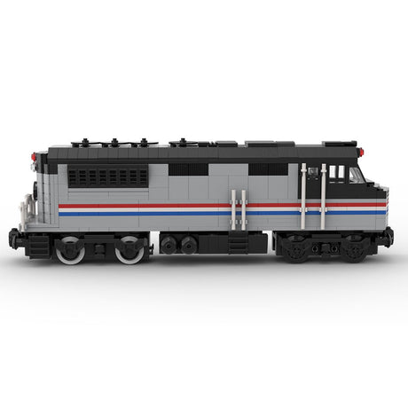 MOC - 182467 Amtrak diesel locomotive with PF control Klemmbausteine - LesDiyLesDiy