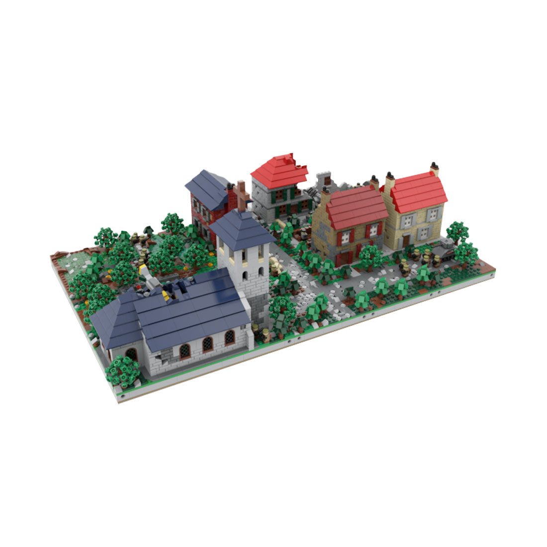 MOC - 183062 microscale diorama ww2 Klemmbausteine - LesDiyLesDiy