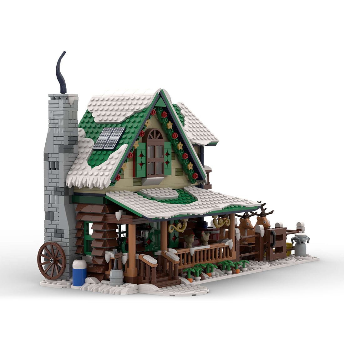 MOC - 183213 Winter Village Reindeer Ranch Klemmbausteine - LesDiyLesDiy