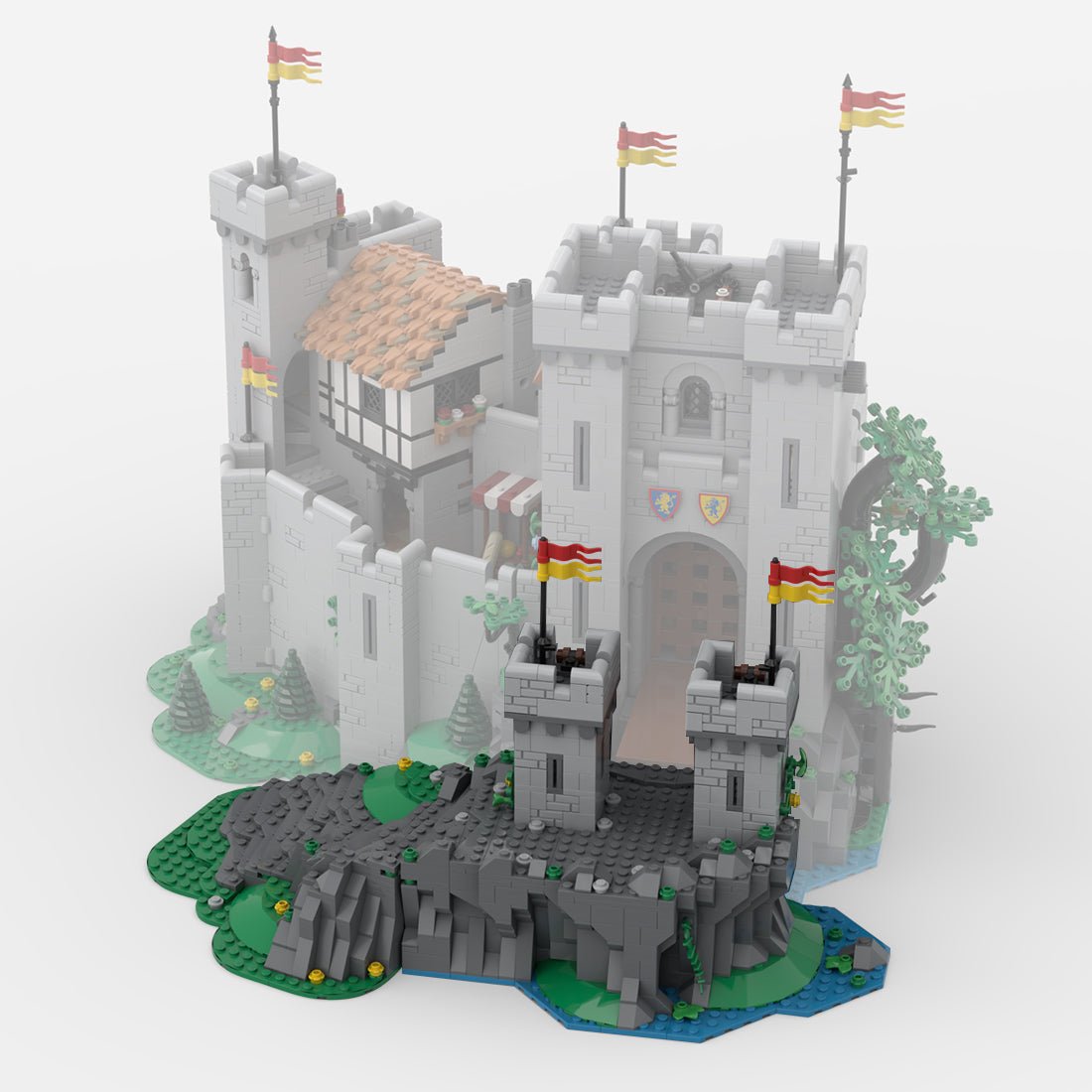 MOC - 183513 Front Towers - 10305 extension Klemmbausteine - LesDiyLesDiy