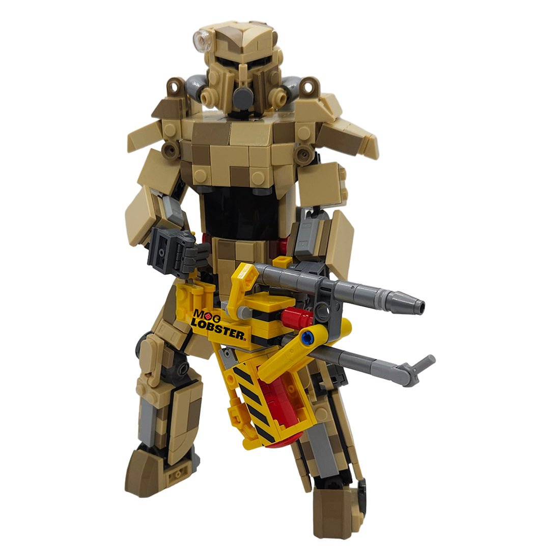 MOC - 183742 Fallout: Desert Camo T - 45 Power Armor Klemmbausteine - LesDiyLesDiy