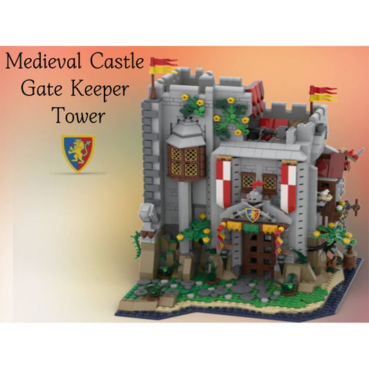 MOC - 184109 Lion's caslte gatekeeper tower Klemmbausteine - LesDiyLesDiy