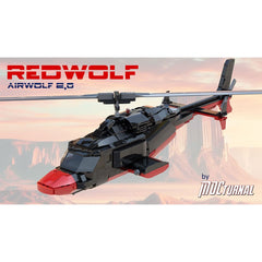 MOC - 184933 MOCturnal AIRWOLF series: REDWOLF Klemmbausteine - LesDiyLesDiy