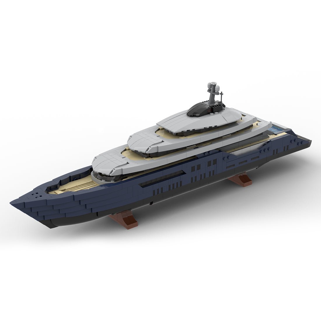 MOC - 185088 Luxury Yacht Klemmbausteine (Mini Scale) - LesDiyLesDiy