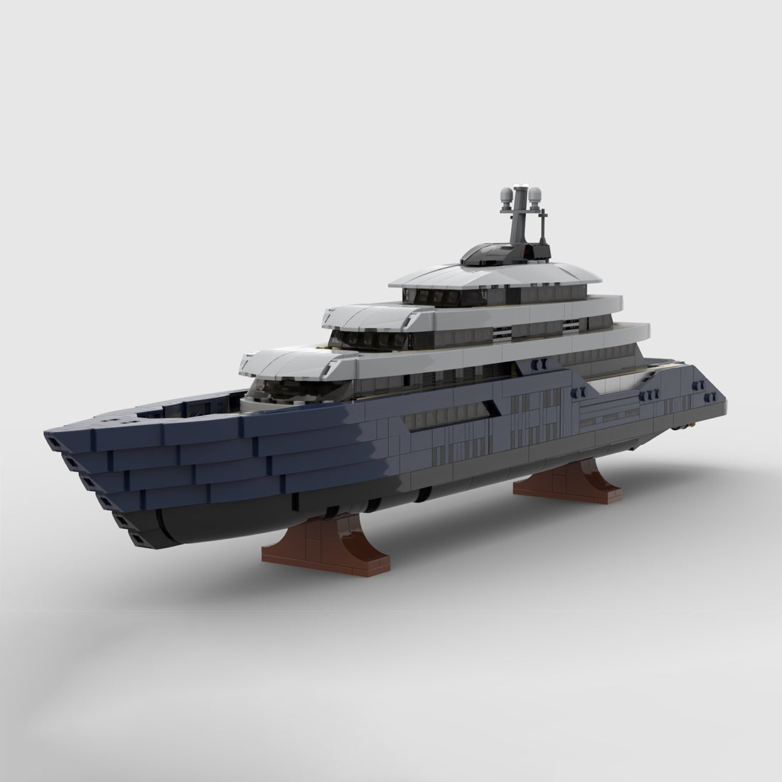 MOC - 185088 Luxury Yacht Klemmbausteine (Mini Scale) - LesDiyLesDiy