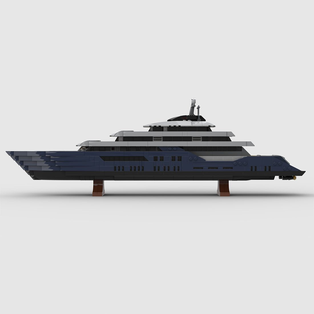 MOC - 185088 Luxury Yacht Klemmbausteine (Mini Scale) - LesDiyLesDiy