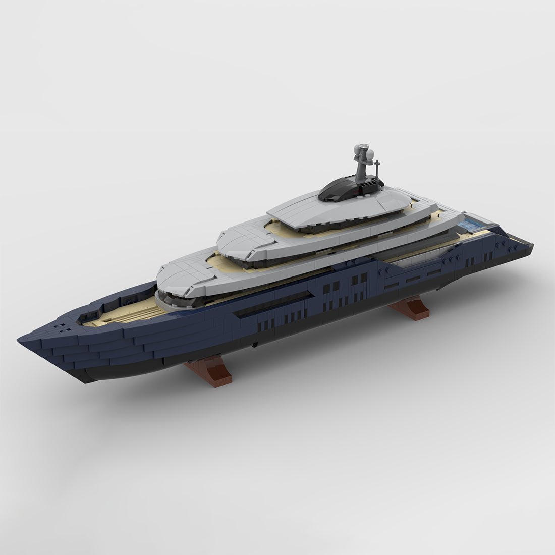 MOC - 185088 Luxury Yacht Klemmbausteine (Mini Scale) - LesDiyLesDiy