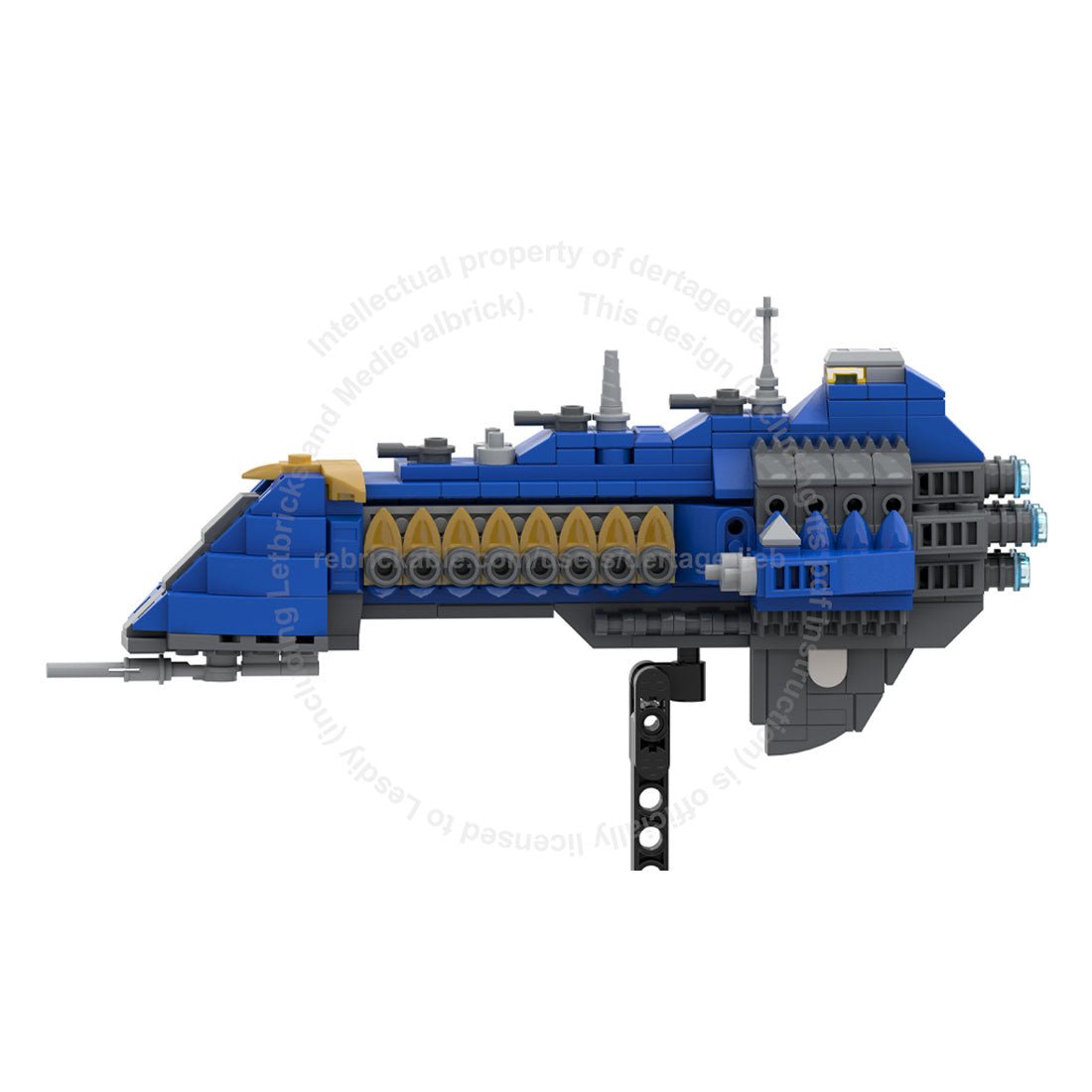 MOC - 185374 Warhammer 40k Heavy Cruiser Klemmbausteine - LesDiyLesDiy