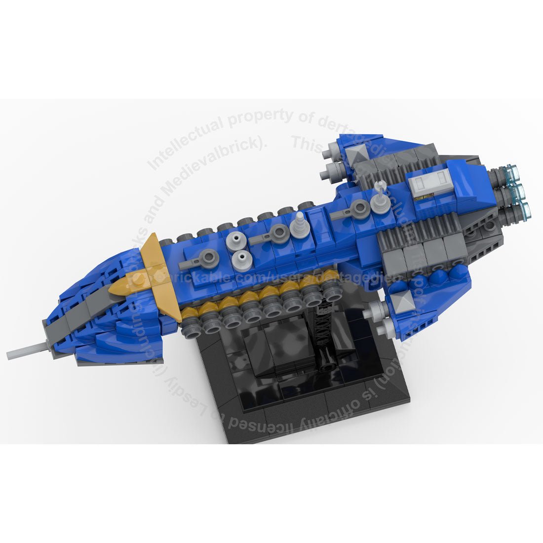 MOC - 185374 Warhammer 40k Heavy Cruiser Klemmbausteine - LesDiyLesDiy