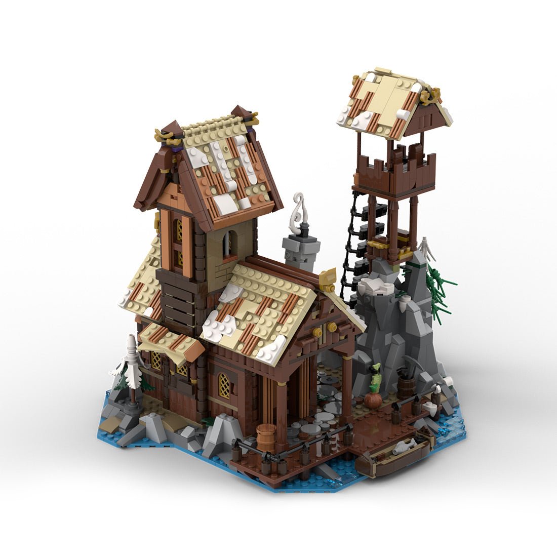 MOC - 185525 Viking Port House Klemmbausteine - LesDiyLesDiy