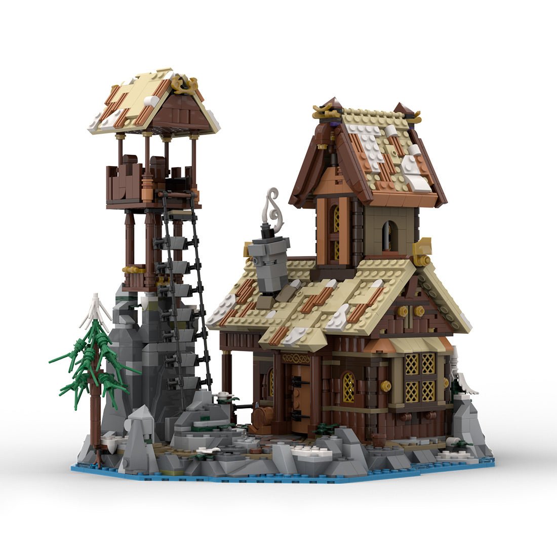 MOC - 185525 Viking Port House Klemmbausteine - LesDiyLesDiy