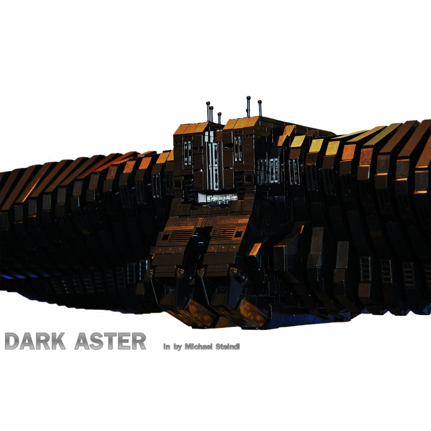 MOC - 18622 The DARK ASTER Raumschiff Klemmbausteine - LesDiyLesDiy