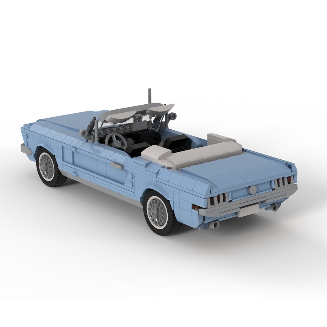 MOC - 186517 1:18 Ford Mustang Convertible Klemmbausteine - LesDiy - Klemmbausteine