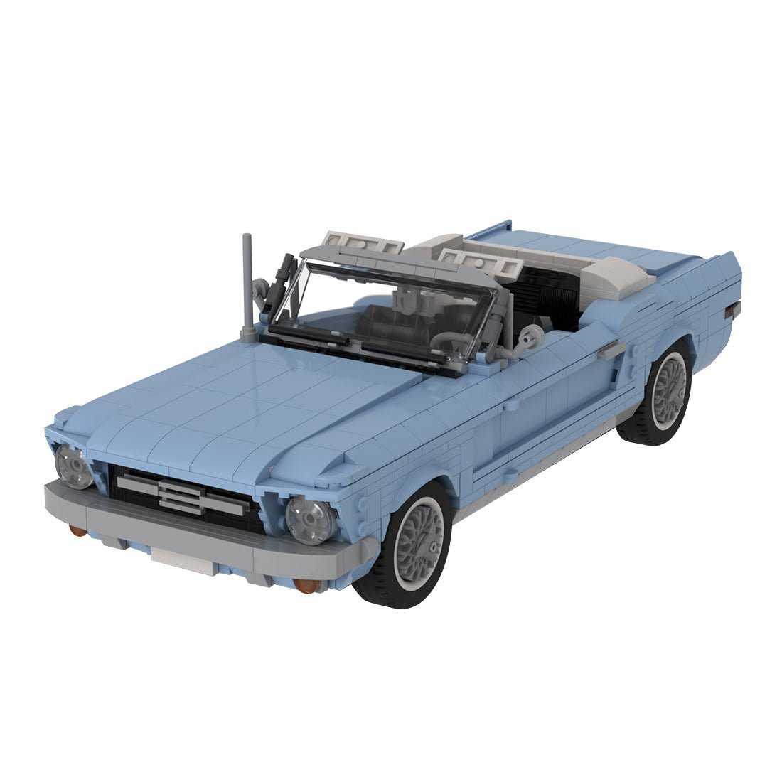 MOC - 186517 1:18 Ford Mustang Convertible Klemmbausteine - LesDiy - Klemmbausteine