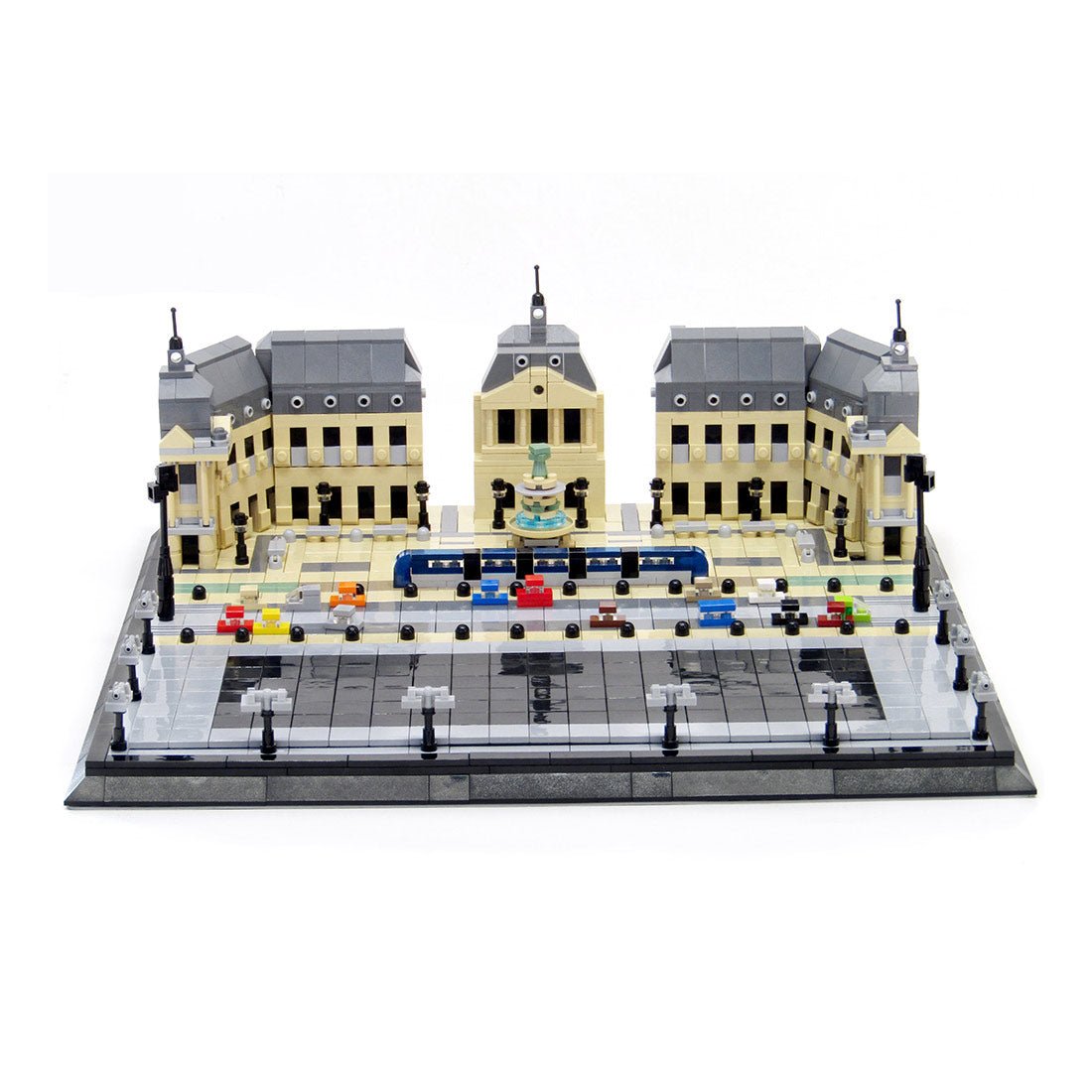 MOC - 187850 Bordeaux Miroir d'Eau micro model Klemmbausteine - LesDiyLesDiy