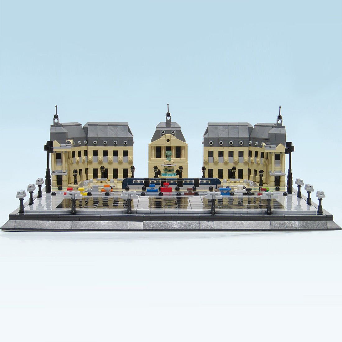 MOC - 187850 Bordeaux Miroir d'Eau micro model Klemmbausteine - LesDiyLesDiy