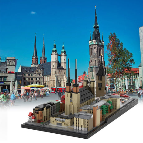 MOC - 188589 City of five towers, Halle (Saale), Germany Klemmbausteine - LesDiyLesDiy