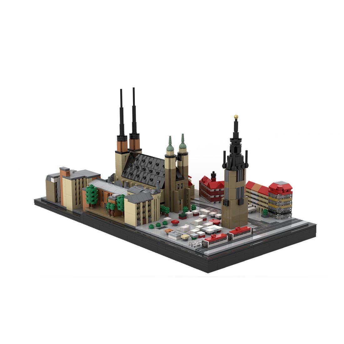 MOC - 188589 City of five towers, Halle (Saale), Germany Klemmbausteine - LesDiyLesDiy