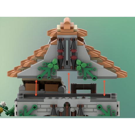 MOC - 189040 Forest Castle Klemmbausteine - LesDiyLesDiy