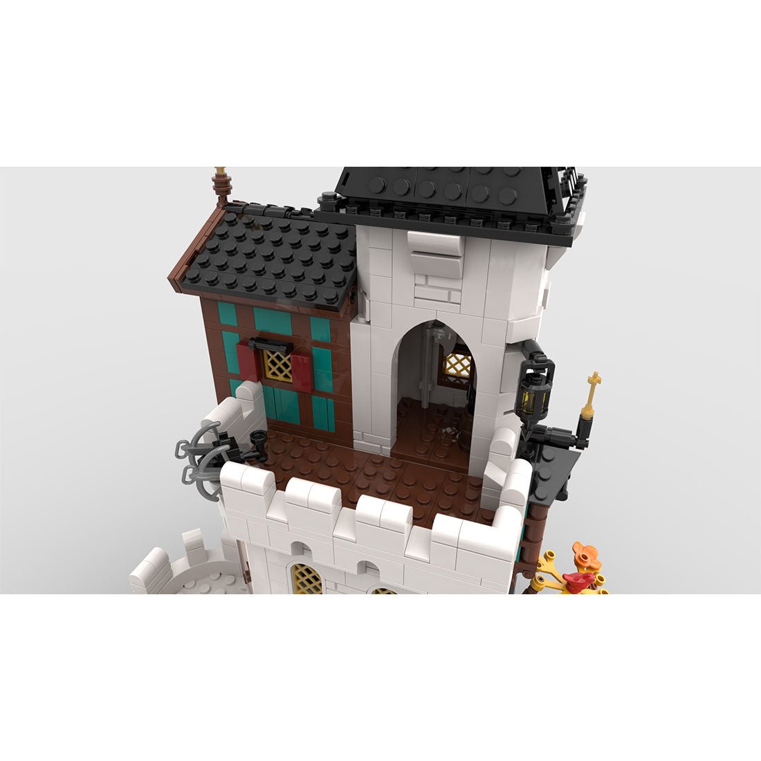 MOC - 189672 White tower Klemmbausteine - LesDiyLesDiy