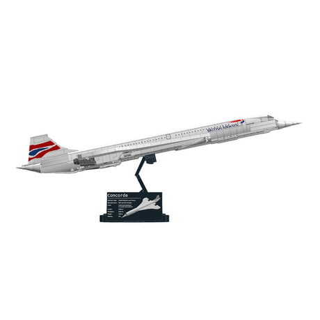 MOC 1/90 Concorde Verkehrsflugzeug Klemmbausteine - LesDiyLesDiy