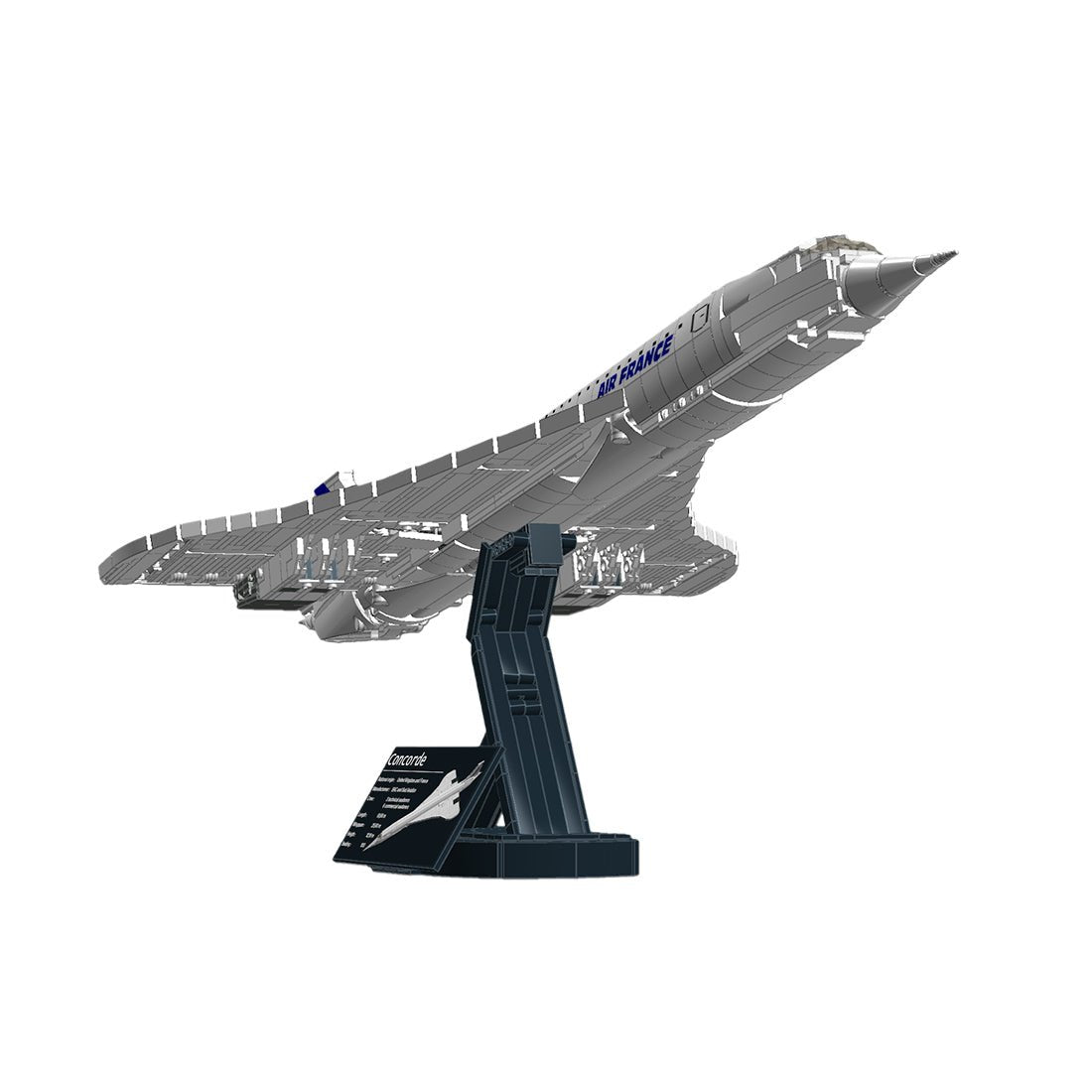 MOC 1/90 Concorde Verkehrsflugzeug Klemmbausteine - LesDiyLesDiy