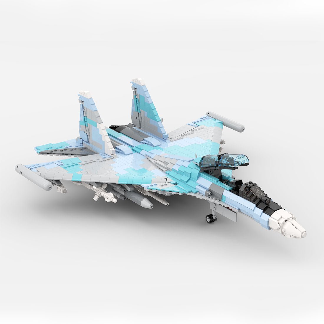 MOC - 190101 Su - 30 Klemmbausteine - LesDiyLesDiy